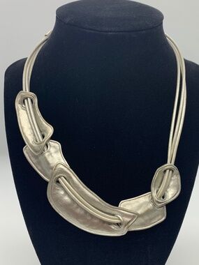 Vintage Chicos Silver Metal Necklace